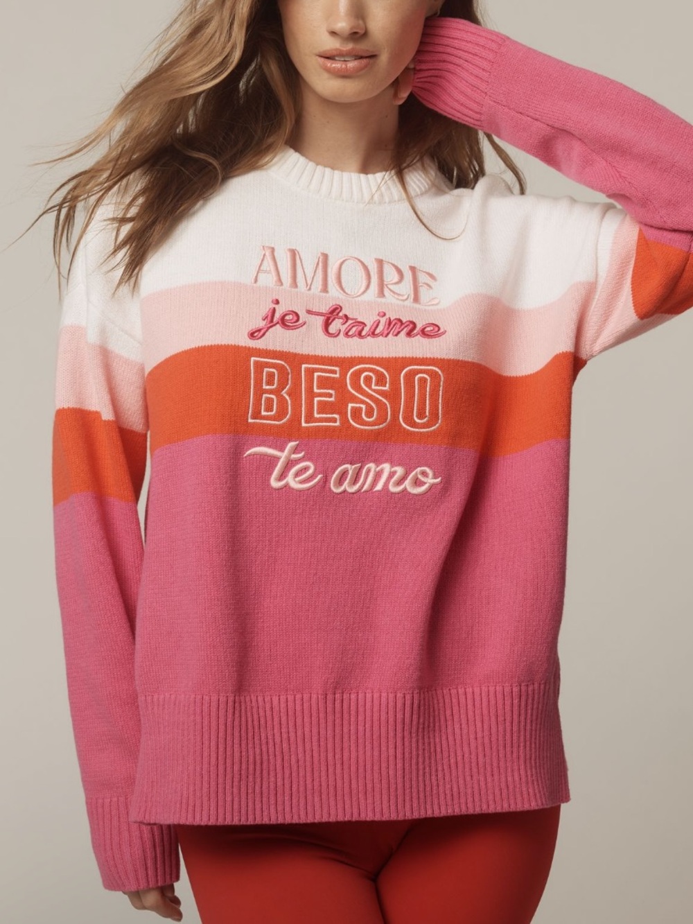 Anthropologie Beach Riot Callie Love Language Ling Sleeve Jumper NWT!